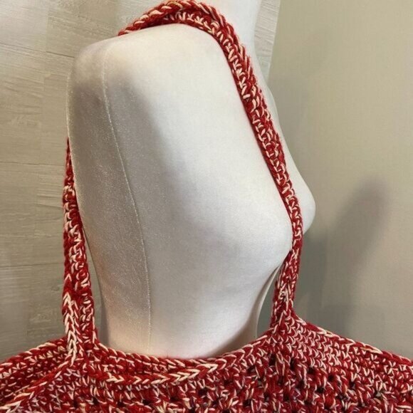 Crochet Handbag Top-handle Bag Summer Beach Knitted Tote Hobo‎ Bag - Picture 4 of 5